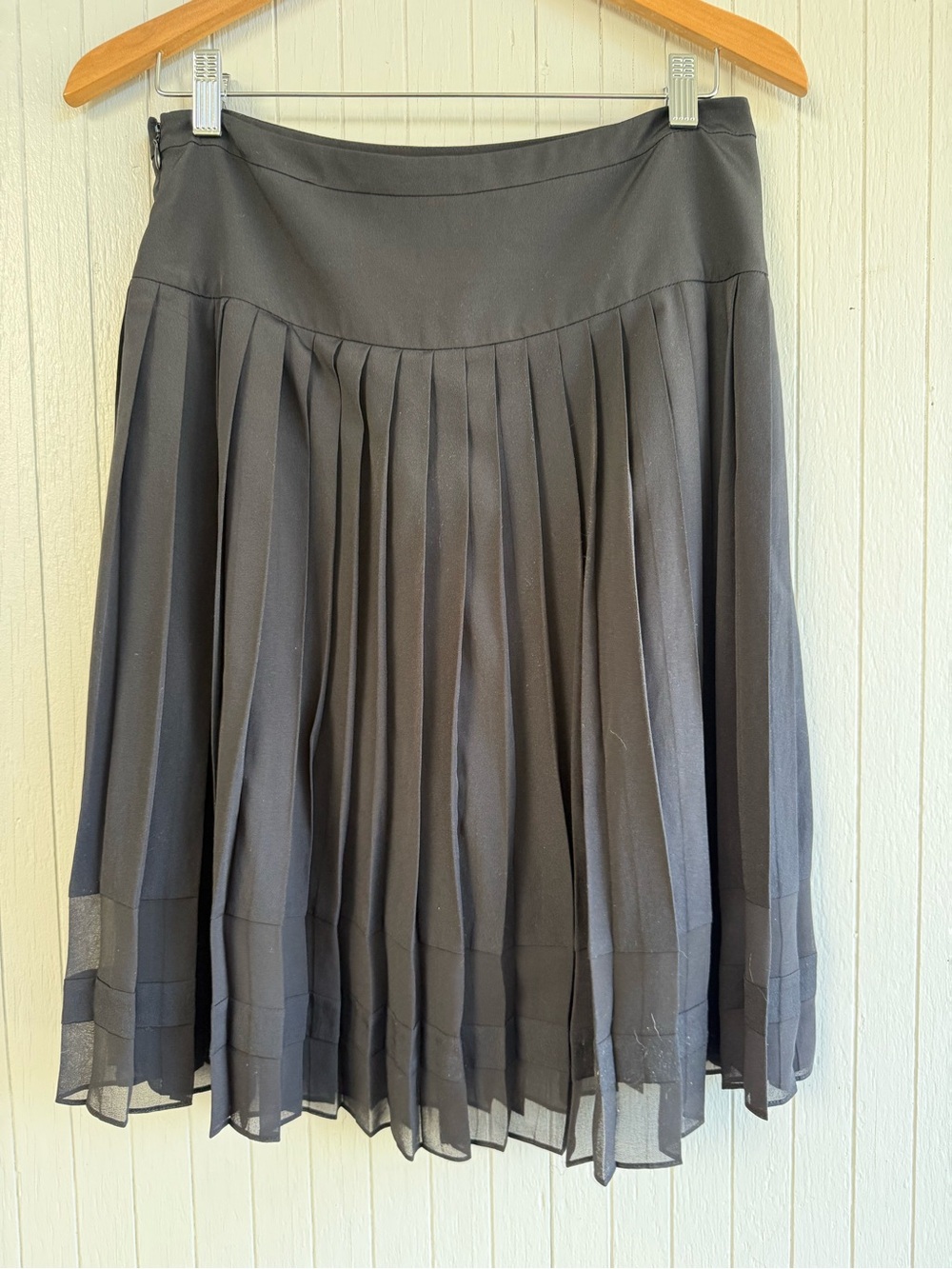 Jigsaw Skirt with Pleats